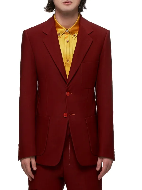 Roger Technical Twill Blazer (M7SY101-BURGUNDY) sold by lorenzo