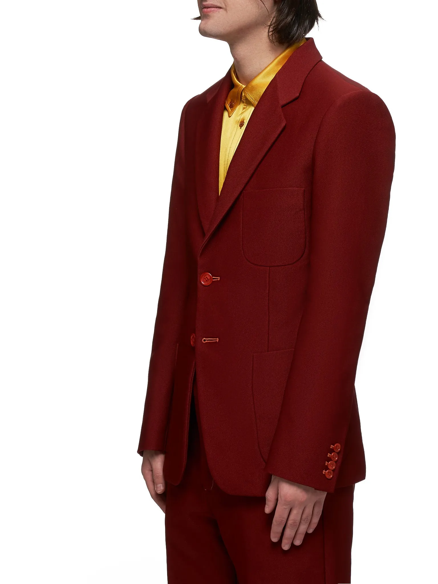 Roger Technical Twill Blazer (M7SY101-BURGUNDY) sold by lorenzo product image thumbnail 2