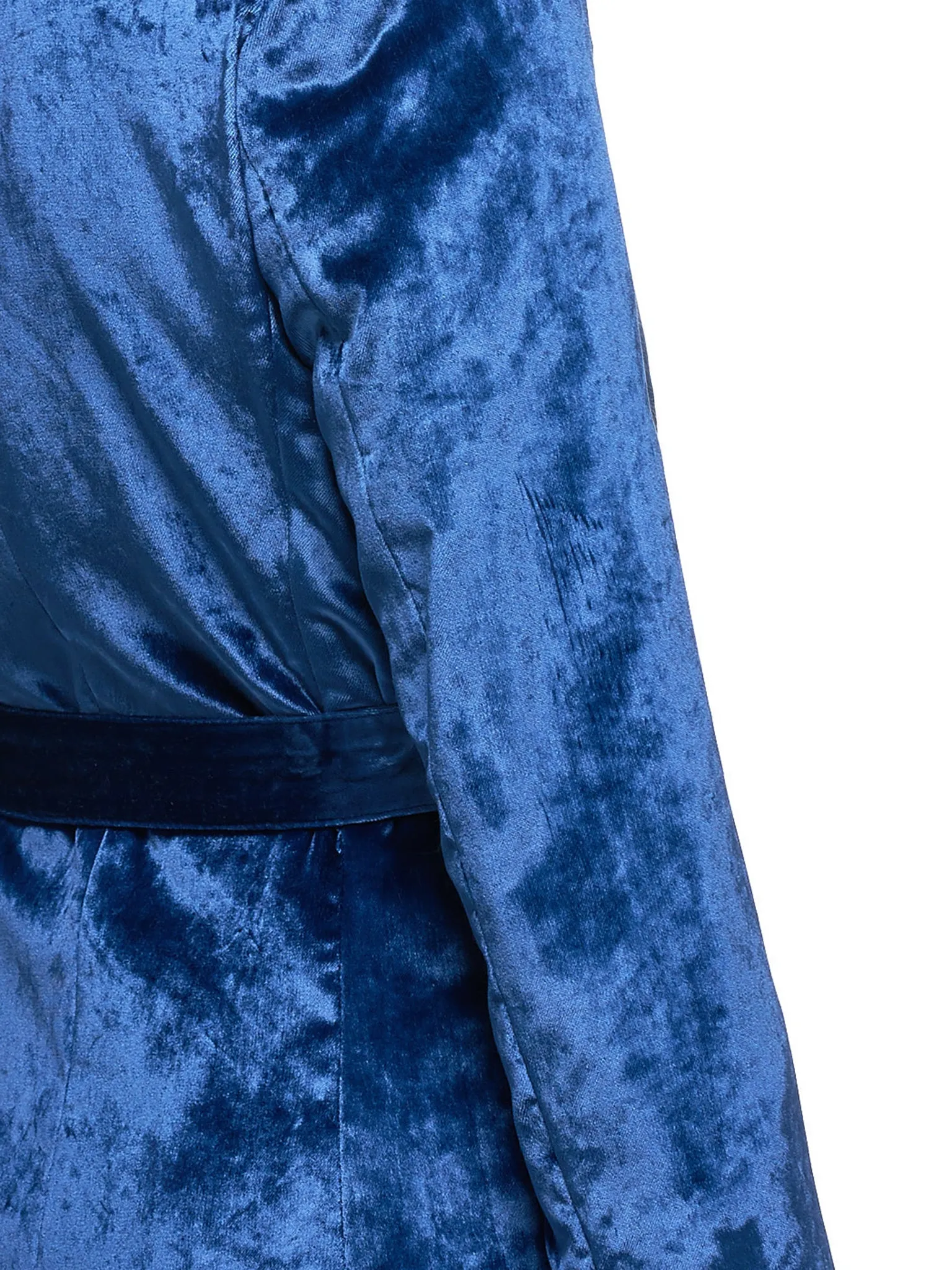 Terry Liquid Velvet Belted Blazer (14VV1002-L31-BLUE) sold by lorenzo product image thumbnail 5