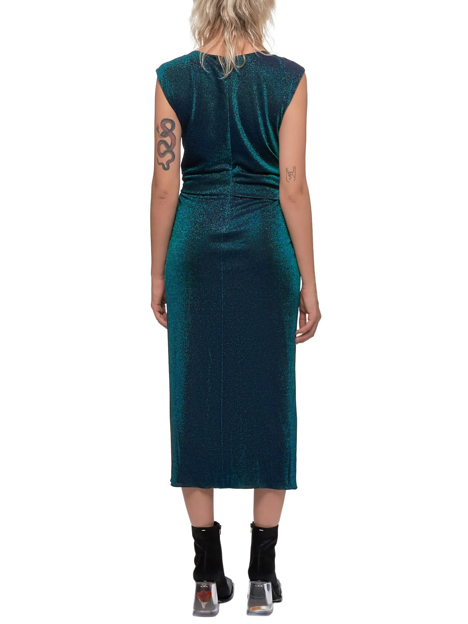 Lurex Dress (14IL5213-BLACK) sold by lorenzo product image thumbnail 3