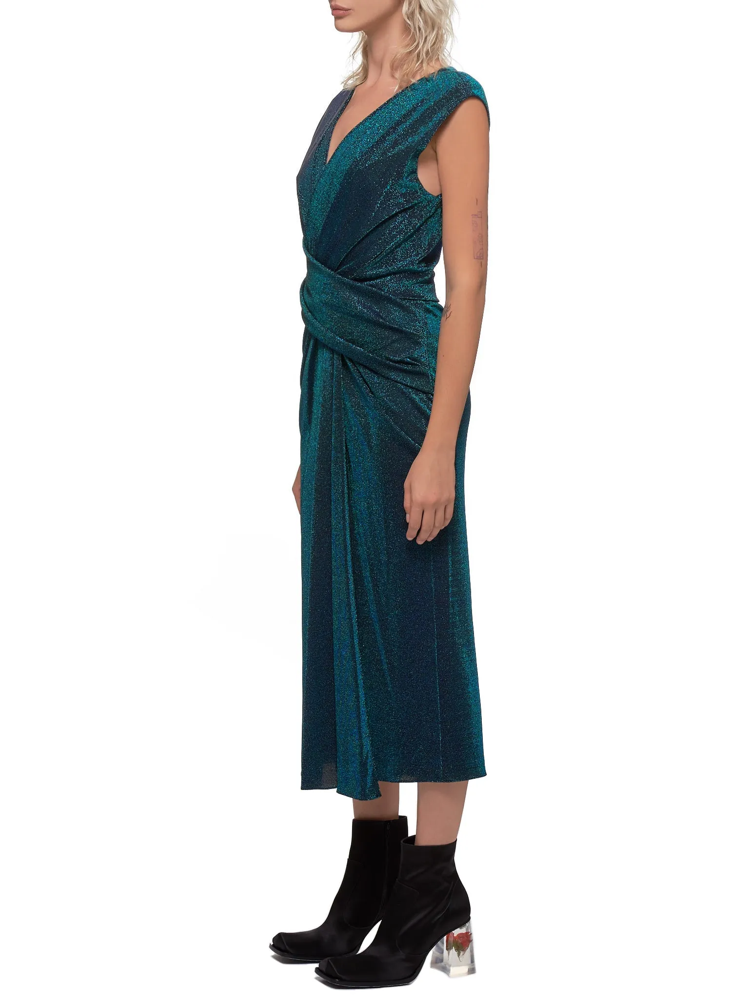 Lurex Dress (14IL5213-BLACK) sold by lorenzo product image thumbnail 2