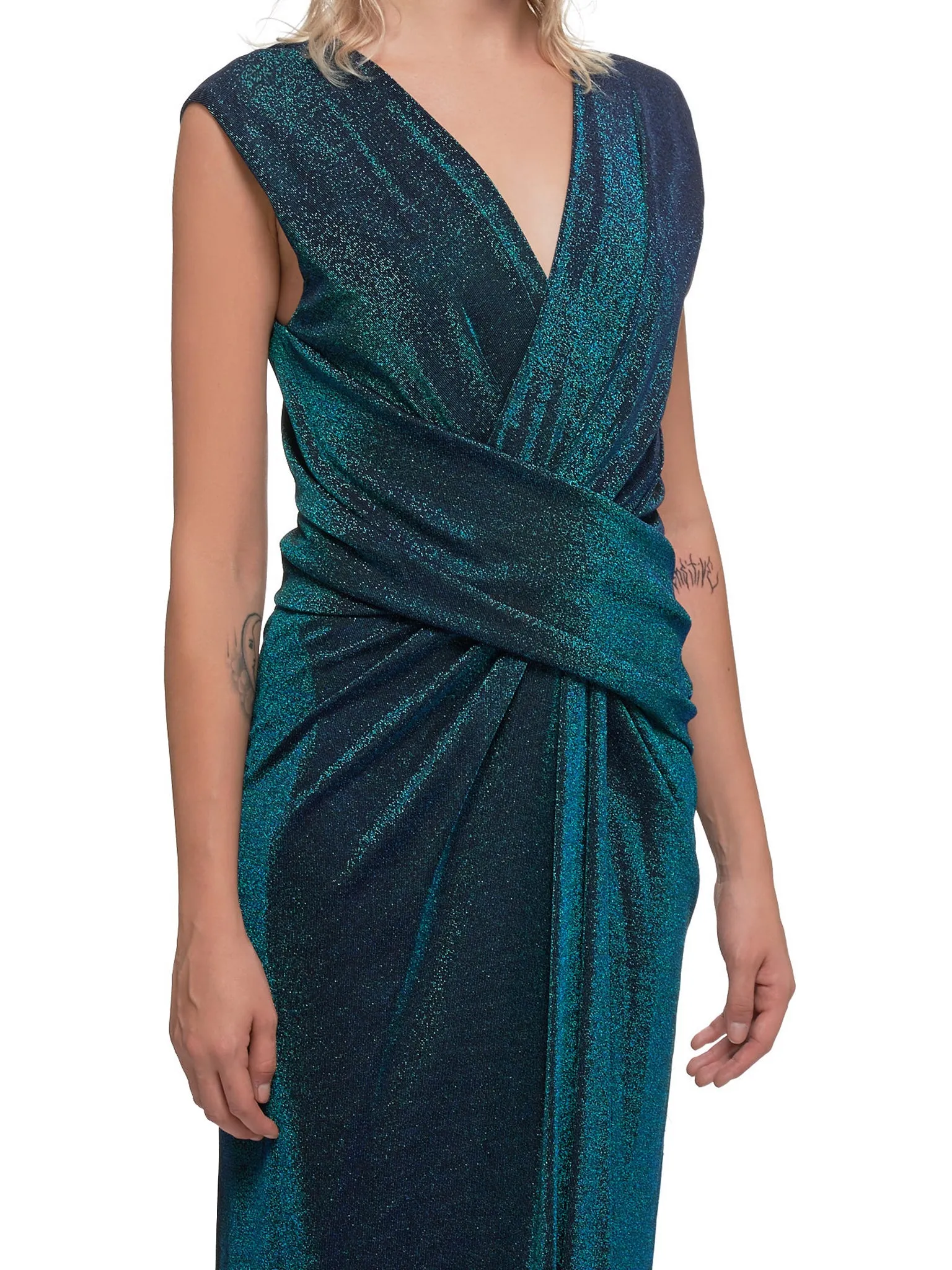 Lurex Dress (14IL5213-BLACK) sold by lorenzo product image thumbnail 4