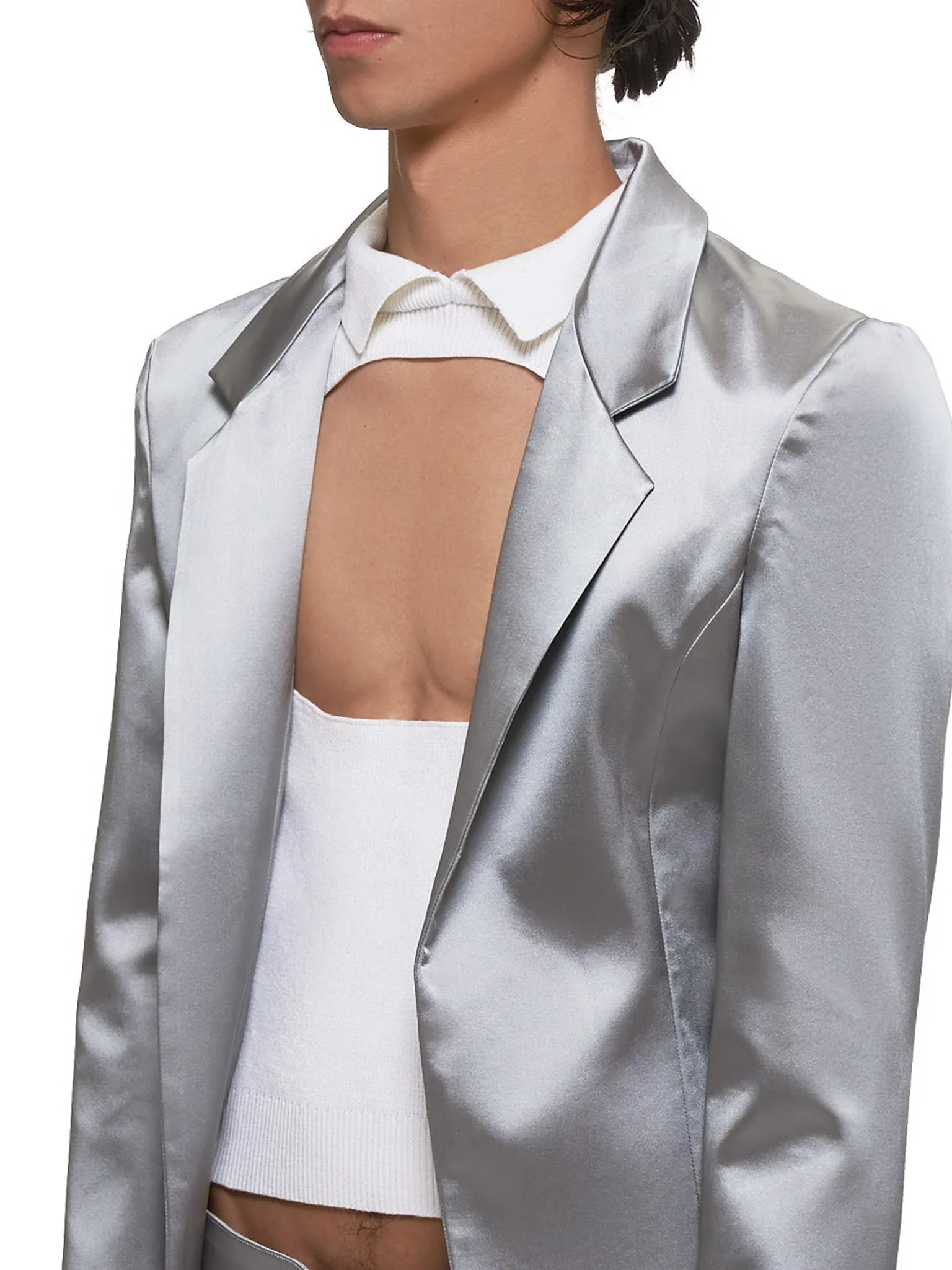 Suit Jacket (JK01-GRAY-GREEN) sold by lorenzo product image thumbnail 4