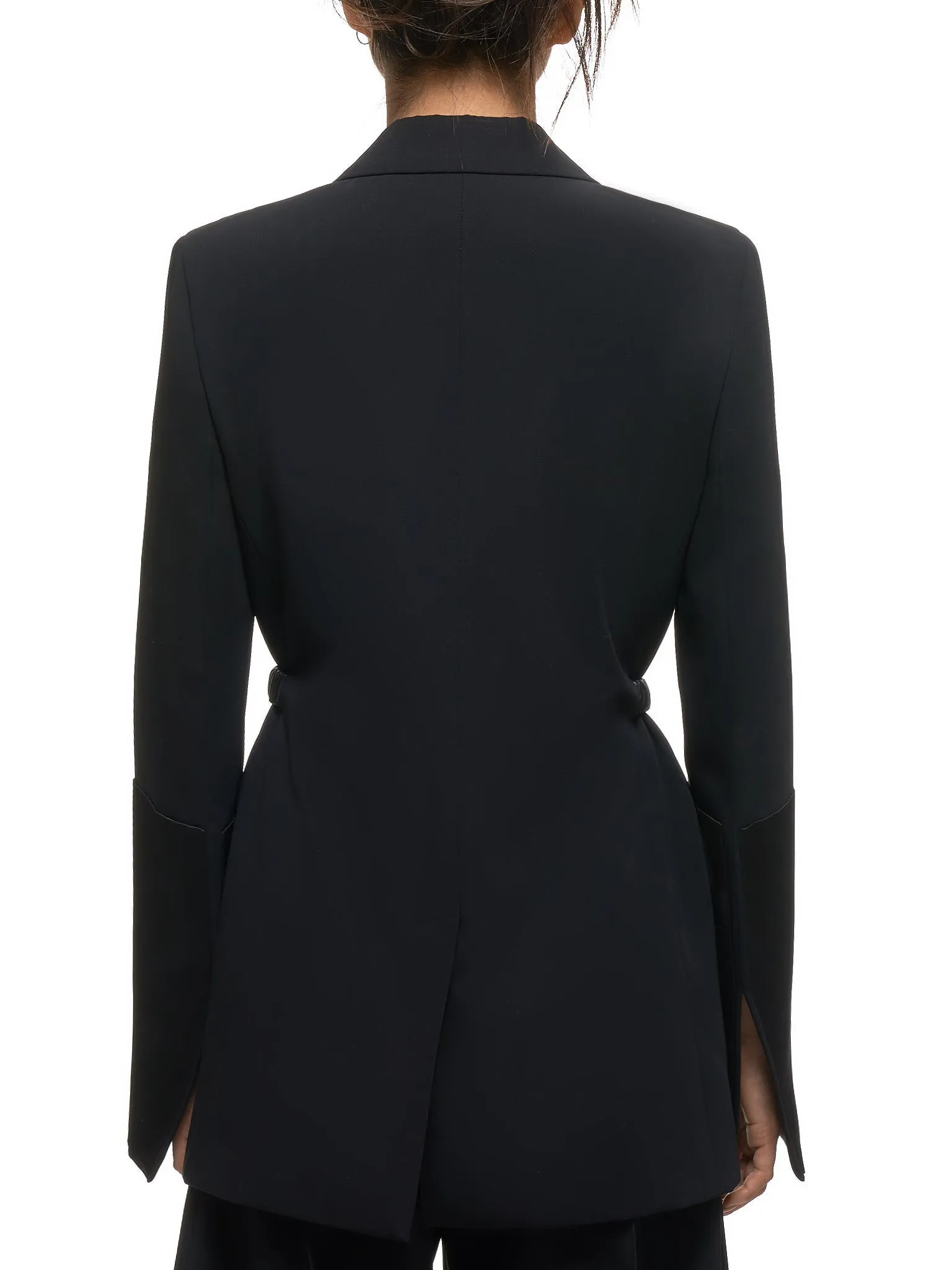 Sharp Wool Jacket (576648VA5Q3-BLACK) sold by lorenzo product image thumbnail 3