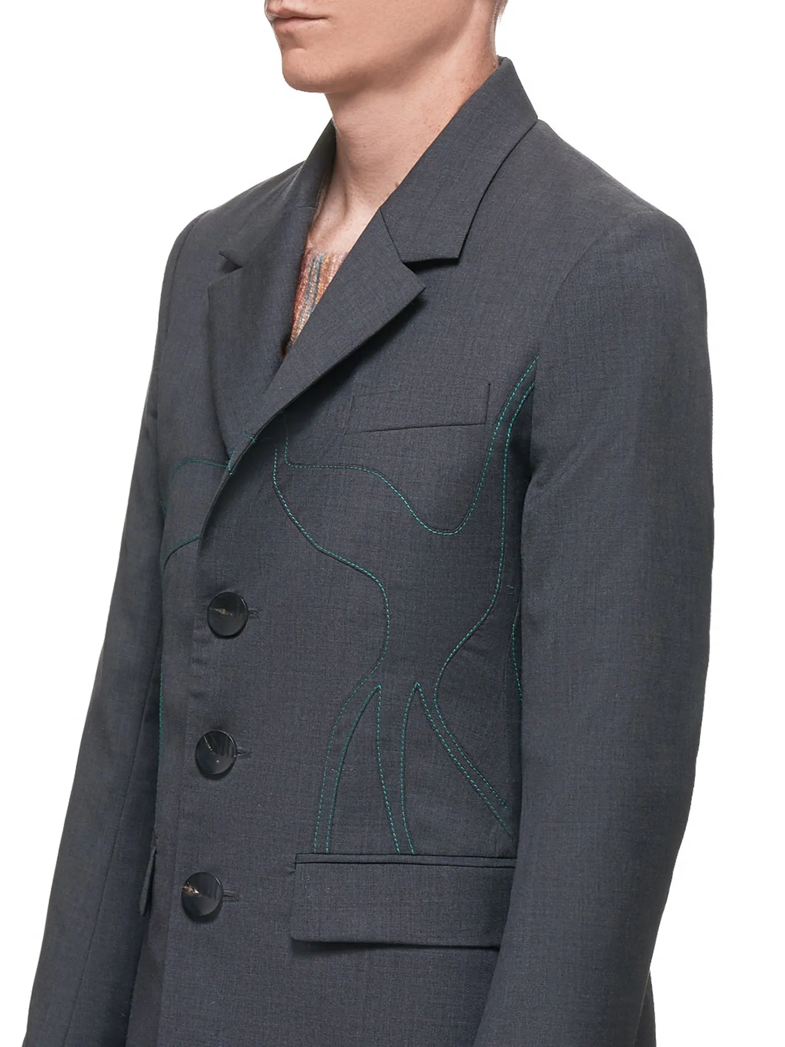 Saqui Suit Jacket (0302-N2006-GREY) sold by lorenzo product image thumbnail 5