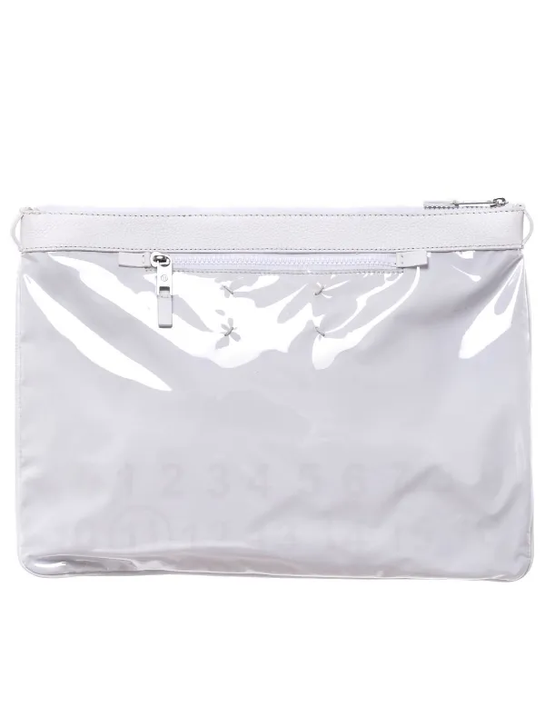 Transparent-Face Pouch (S35WF0030-WHITE) sold by lorenzo
