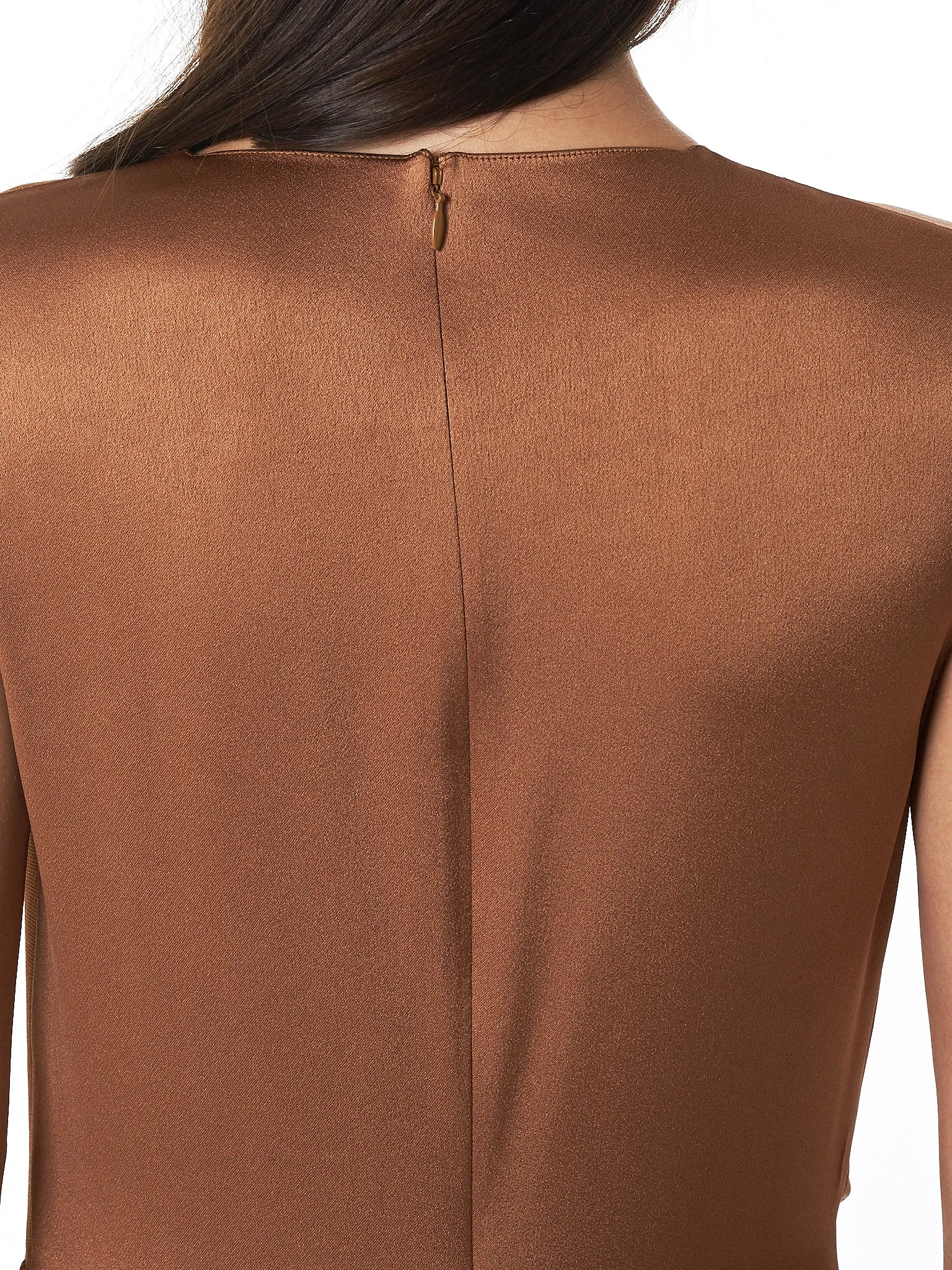 ‘Leona’ V-neck Tulle Layered Dress (9BS5051-TOFFEE) sold by lorenzo product image thumbnail 5