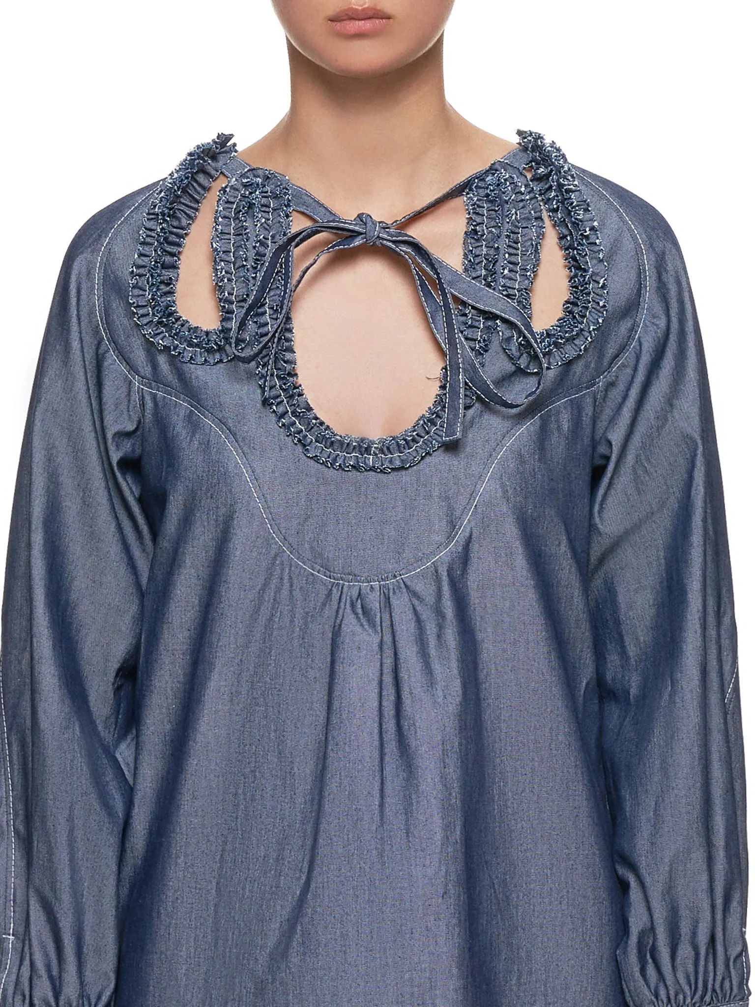 Ribbon Top (191-BL09-INDIGO) sold by lorenzo product image thumbnail 4