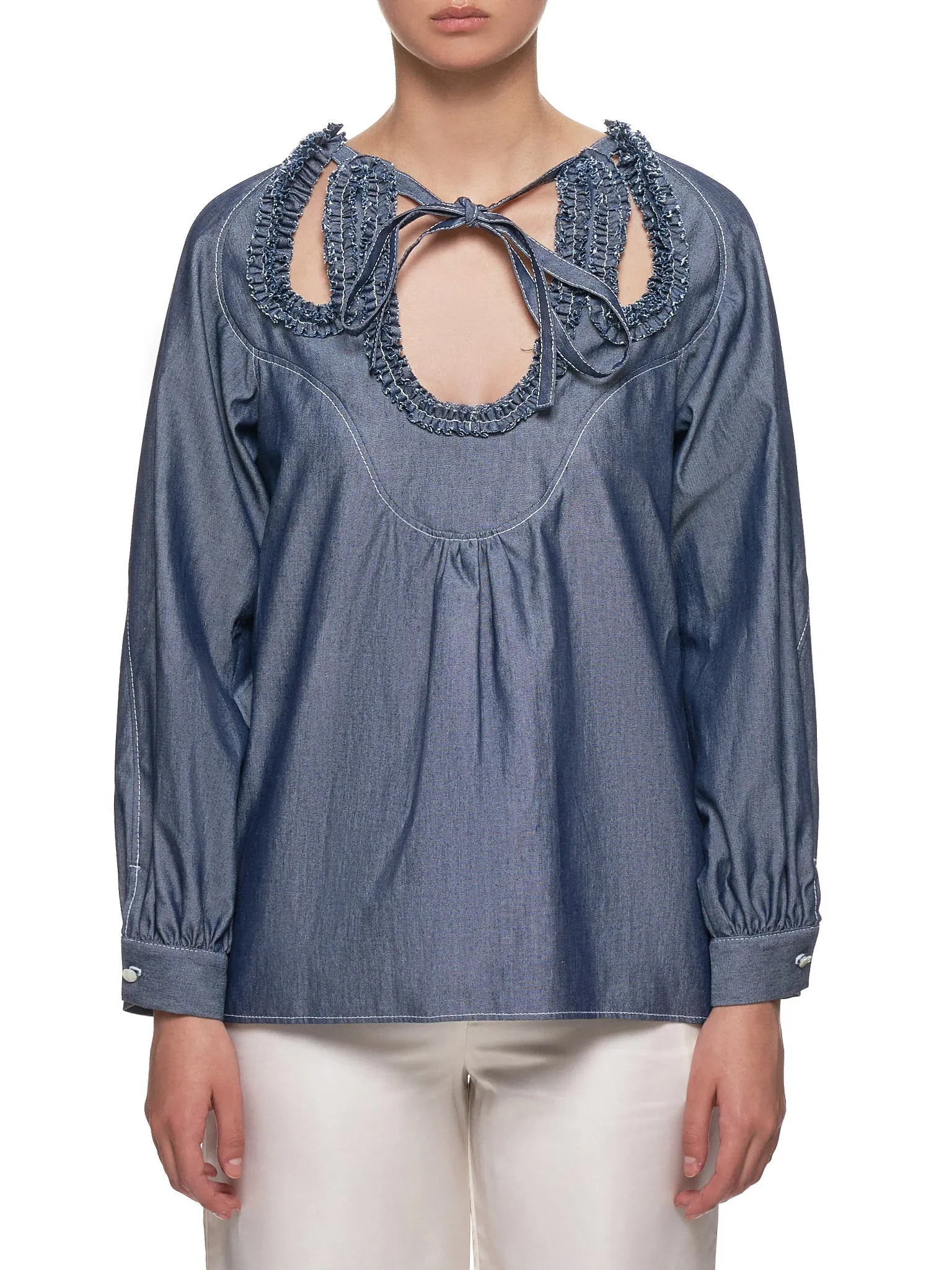 Ribbon Top (191-BL09-INDIGO) sold by lorenzo