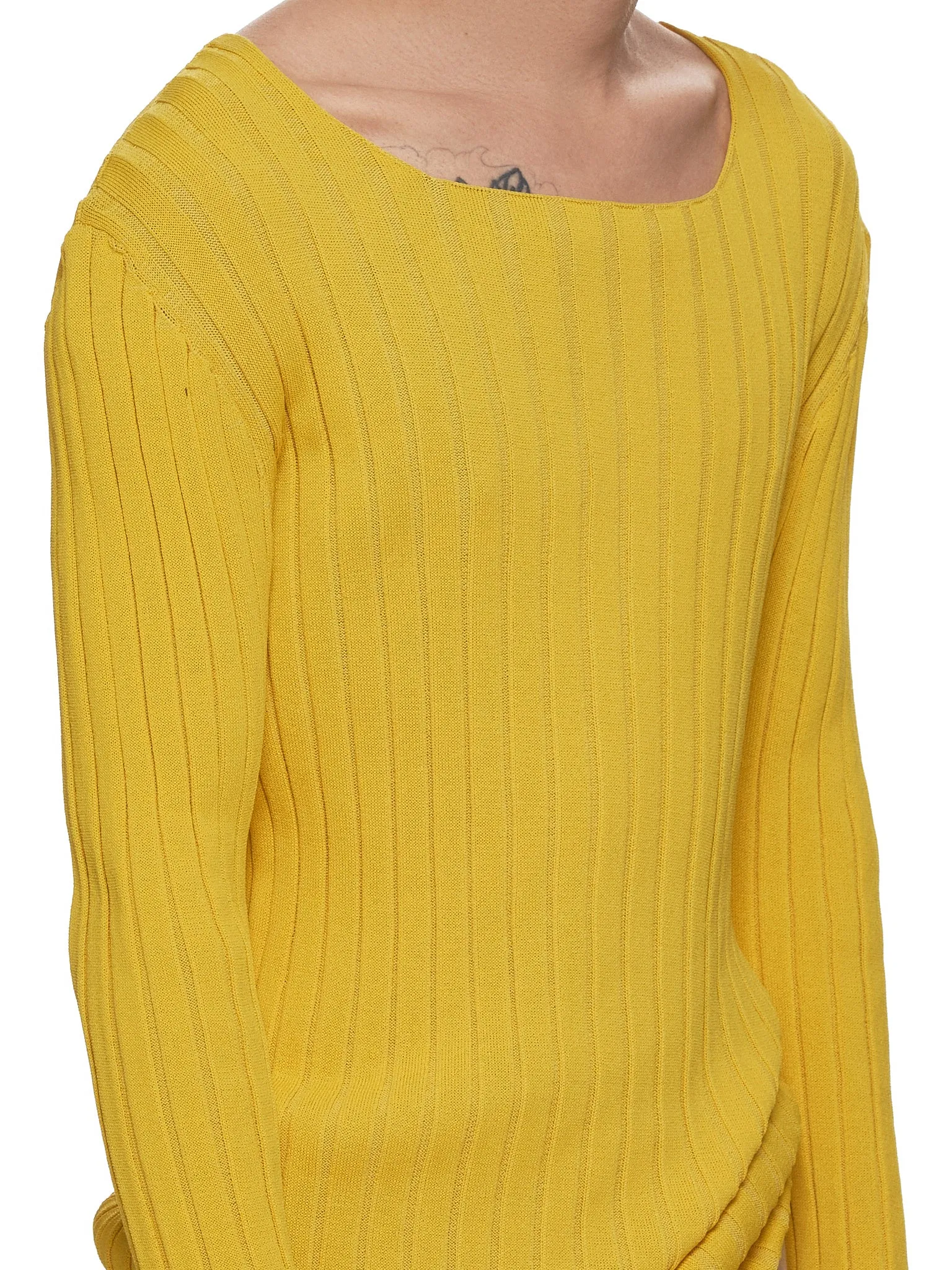 Knit Sweater (LDSSE19-15-YELLOW) sold by lorenzo product image thumbnail 4