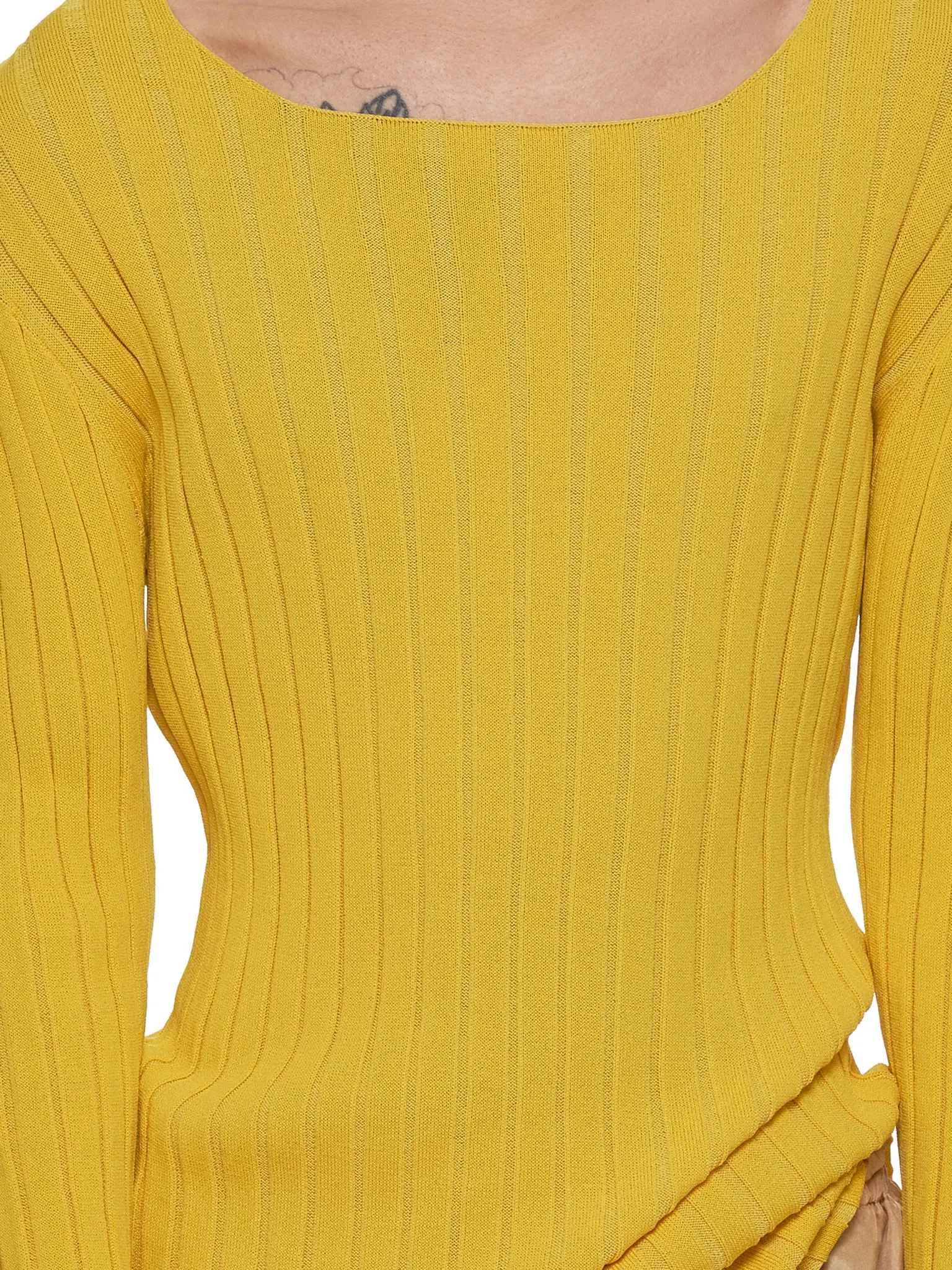 Knit Sweater (LDSSE19-15-YELLOW) sold by lorenzo product image thumbnail 5