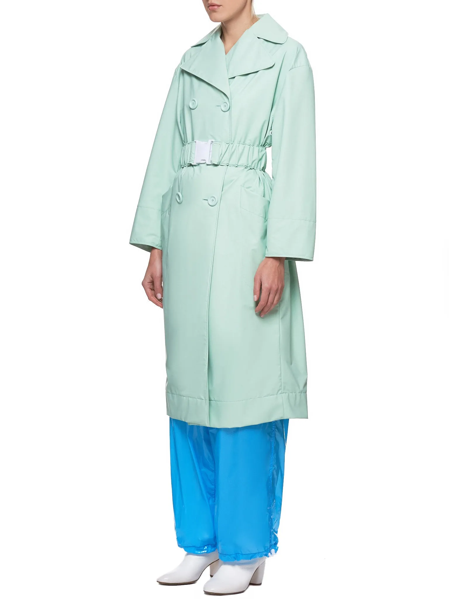 Matte Coating Belted Lab Coat (C017-MC-FOAM-GREEN) sold by lorenzo product image thumbnail 2
