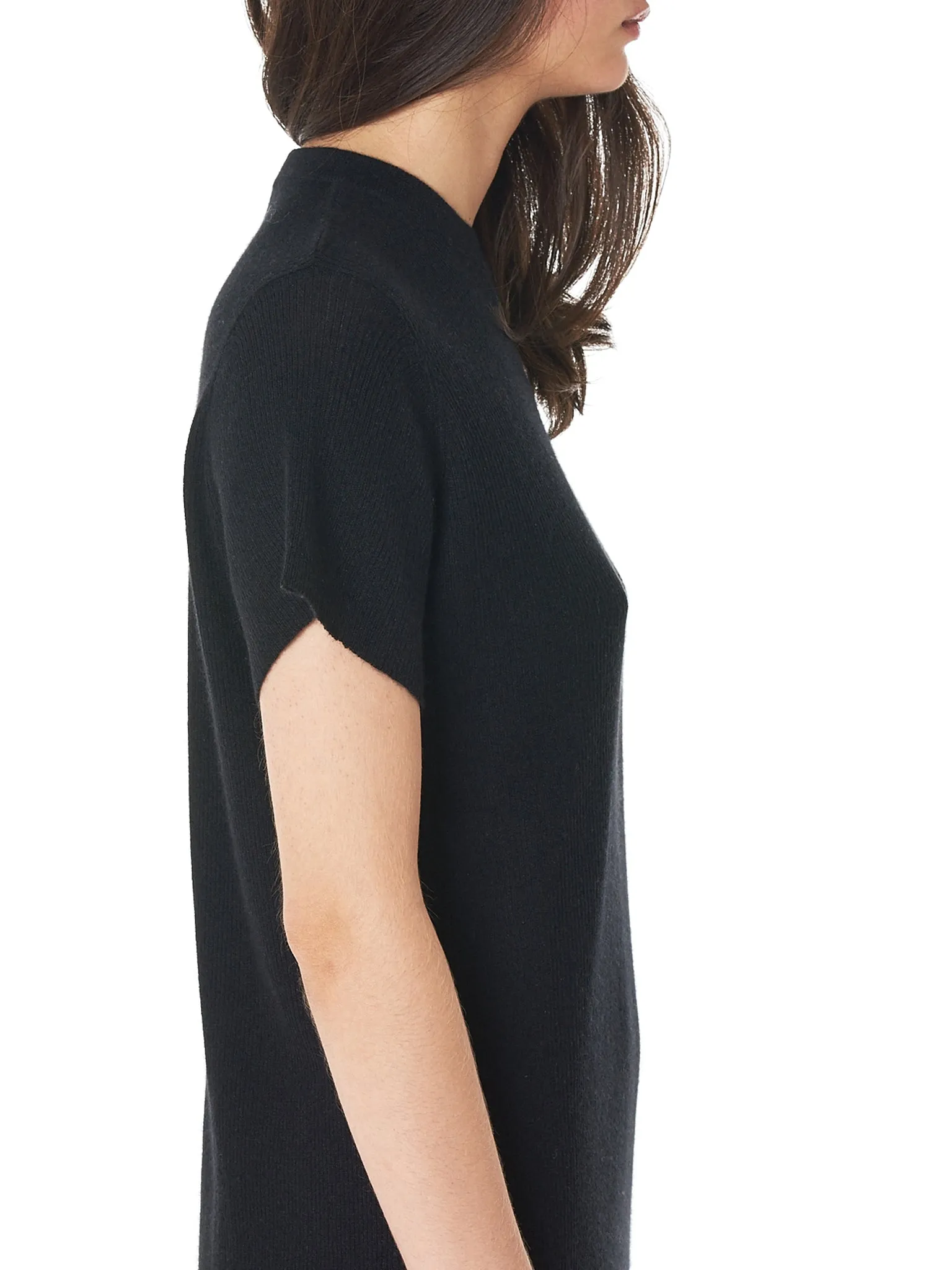 Rib Knit Dress (508-BLACK) sold by lorenzo product image thumbnail 4