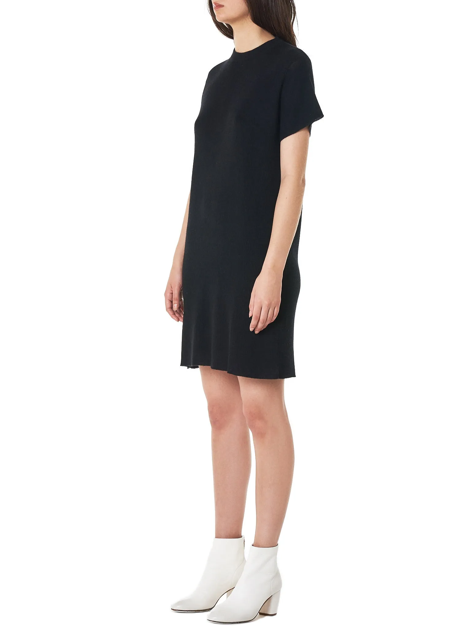 Rib Knit Dress (508-BLACK) sold by lorenzo product image thumbnail 2