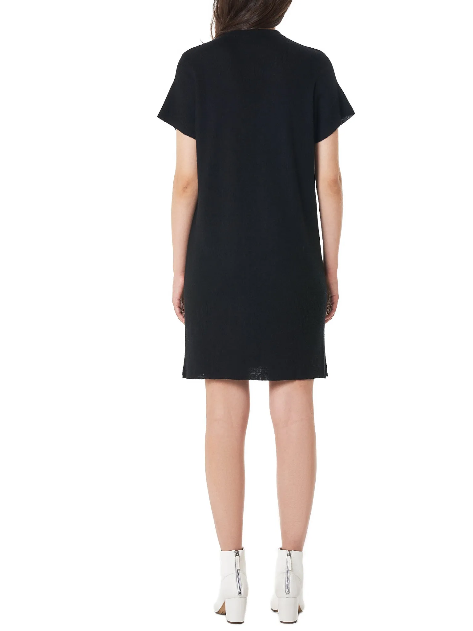 Rib Knit Dress (508-BLACK) sold by lorenzo product image thumbnail 3