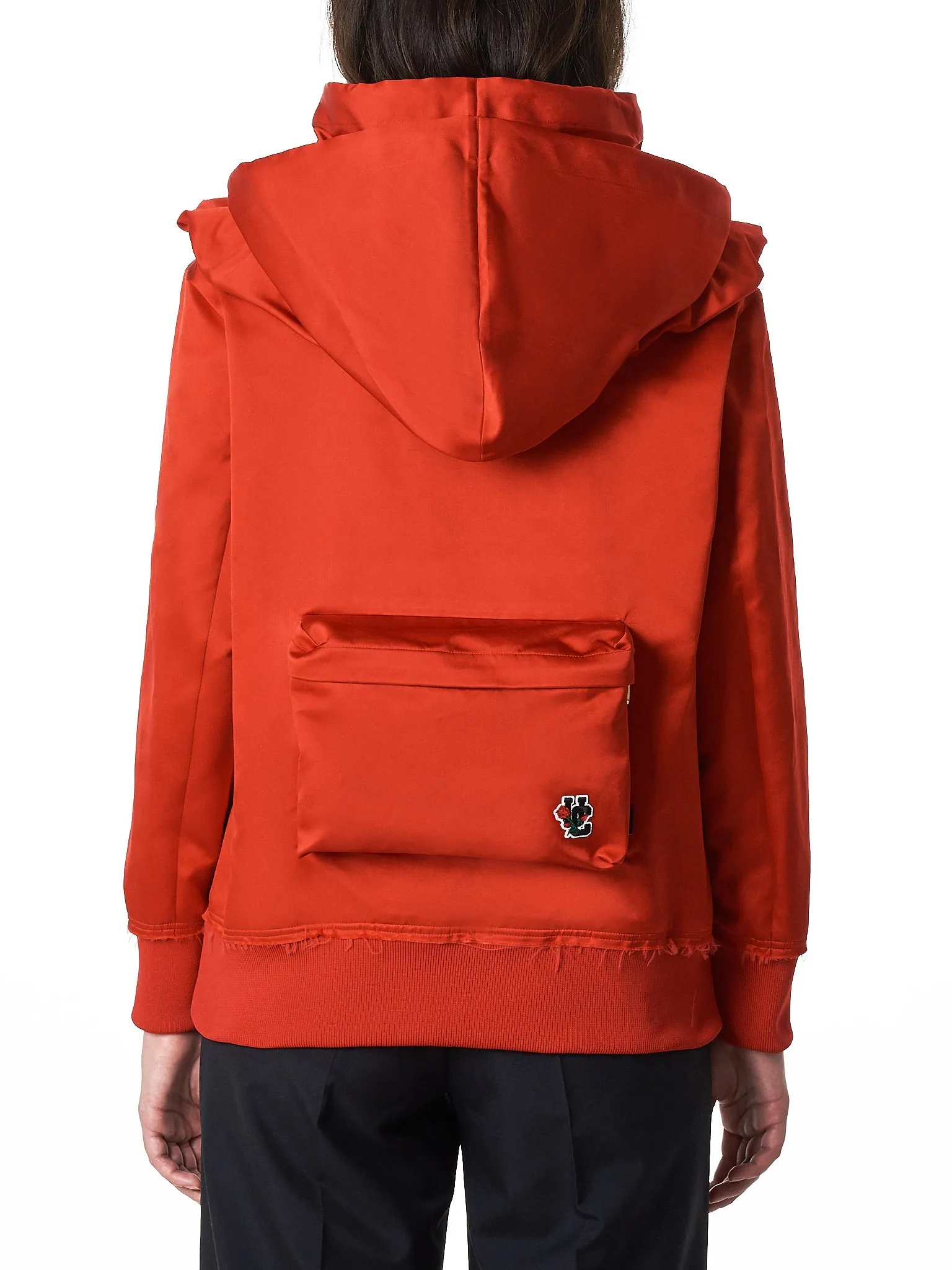 Double-Hooded Silk Pullover (UCV1409-RED) sold by lorenzo product image thumbnail 3