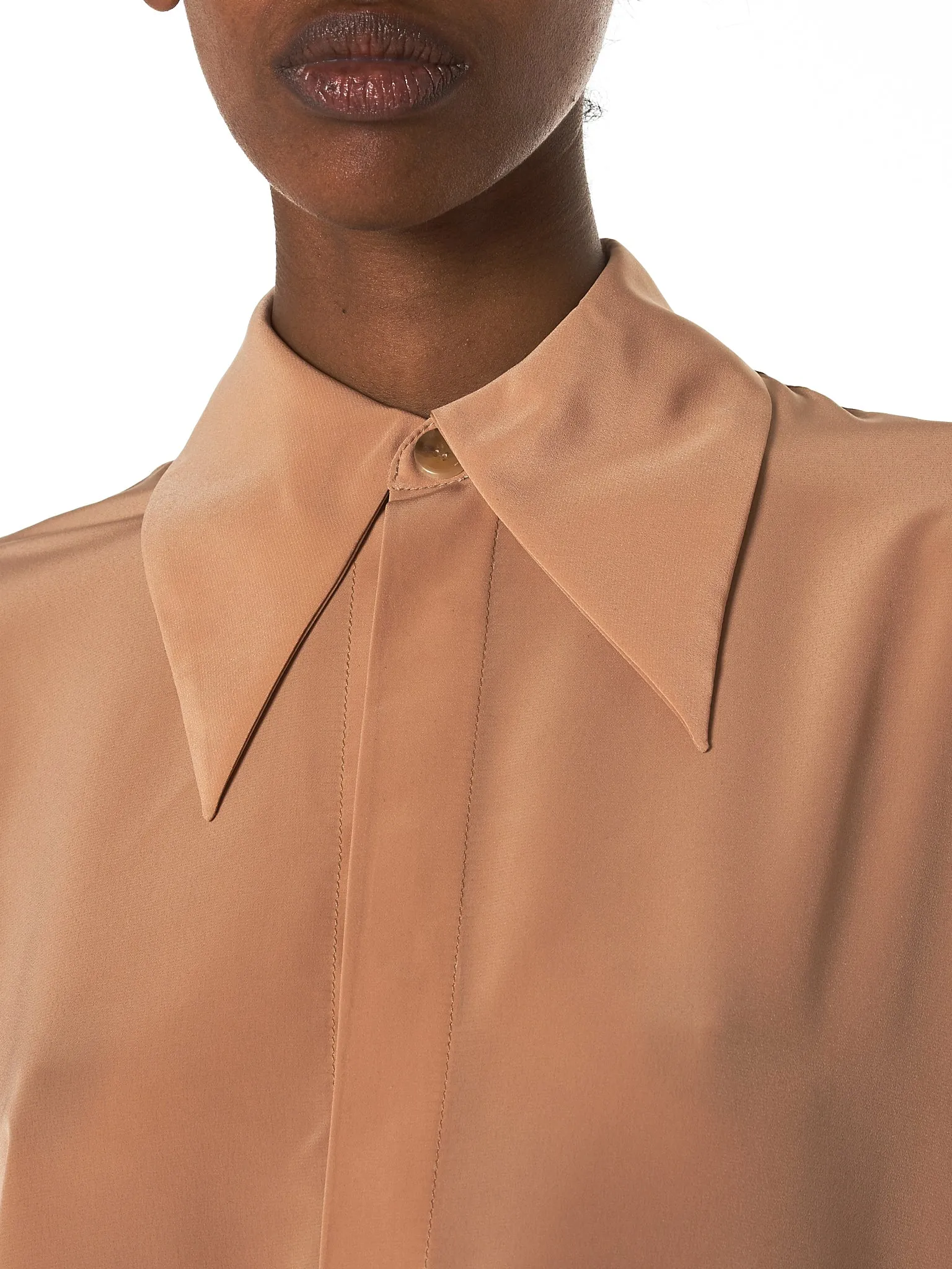 Flared Cuff Shirt (SH07-BEIGE) sold by lorenzo product image thumbnail 5