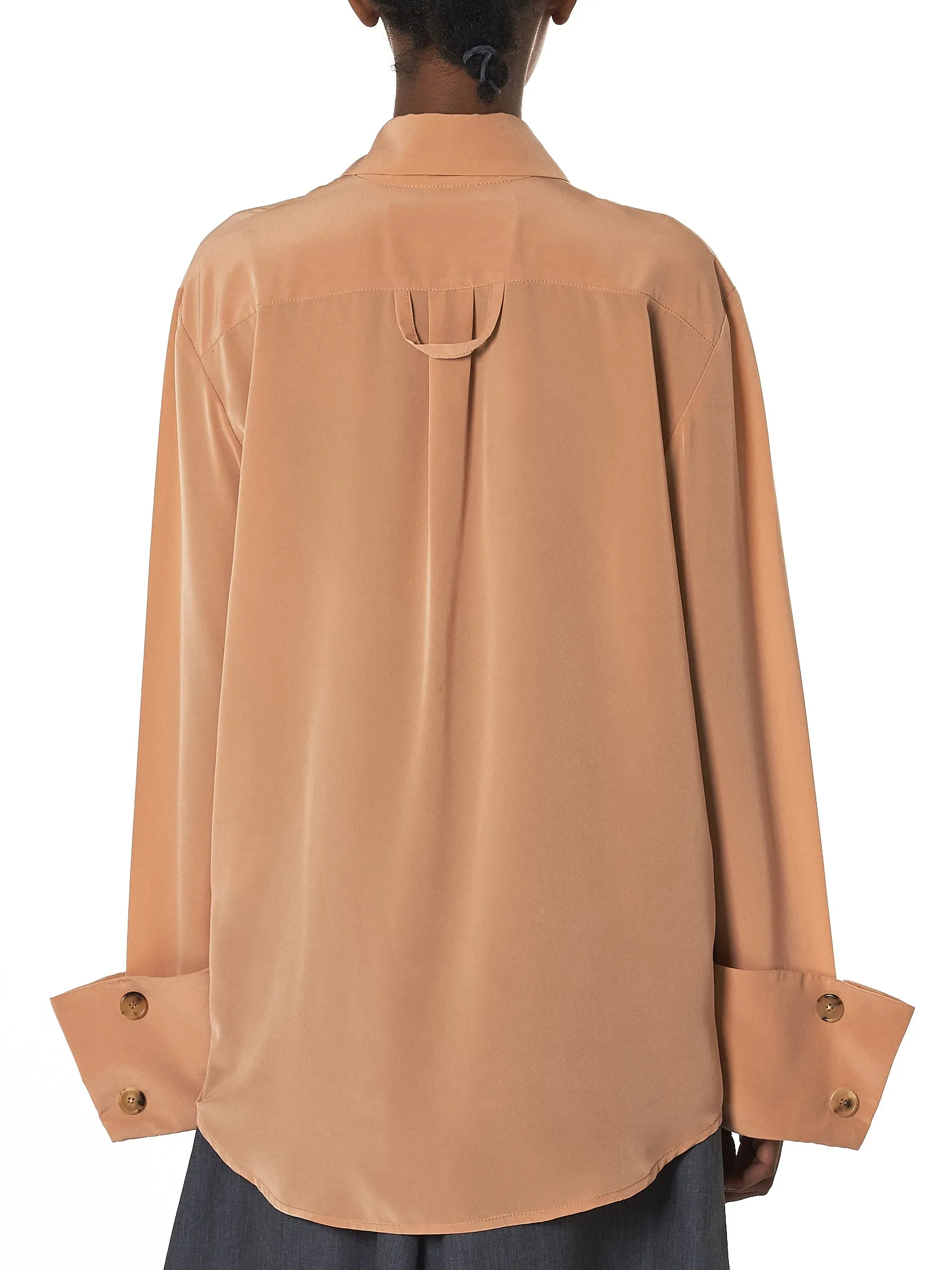 Flared Cuff Shirt (SH07-BEIGE) sold by lorenzo product image thumbnail 3