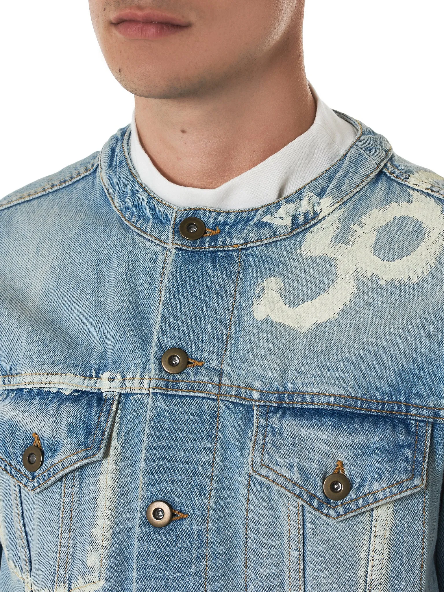Printed Denim Jacket (NMS18611-DENIM-BLUE) sold by lorenzo product image thumbnail 4