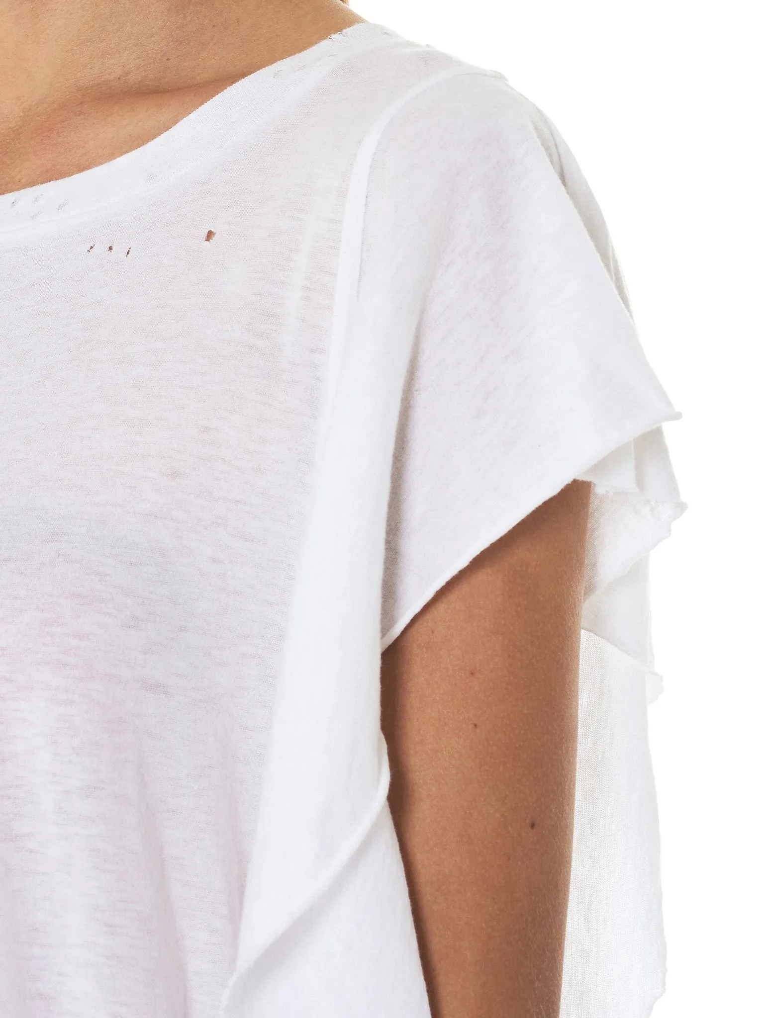 Raw Trim Flutter Tee (R13W3624-04-WHITE) sold by lorenzo product image thumbnail 5