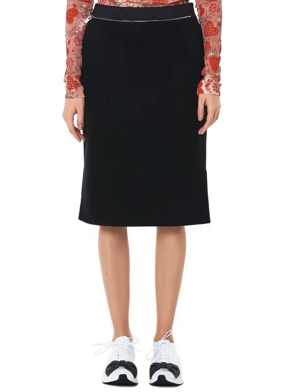 Tiered Hem Skirt (UCT1602-BLACK) sold by lorenzo