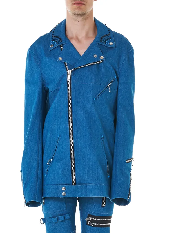 Black Hawaii Denim Biker (NN06-JK09-B BLUE) sold by lorenzo