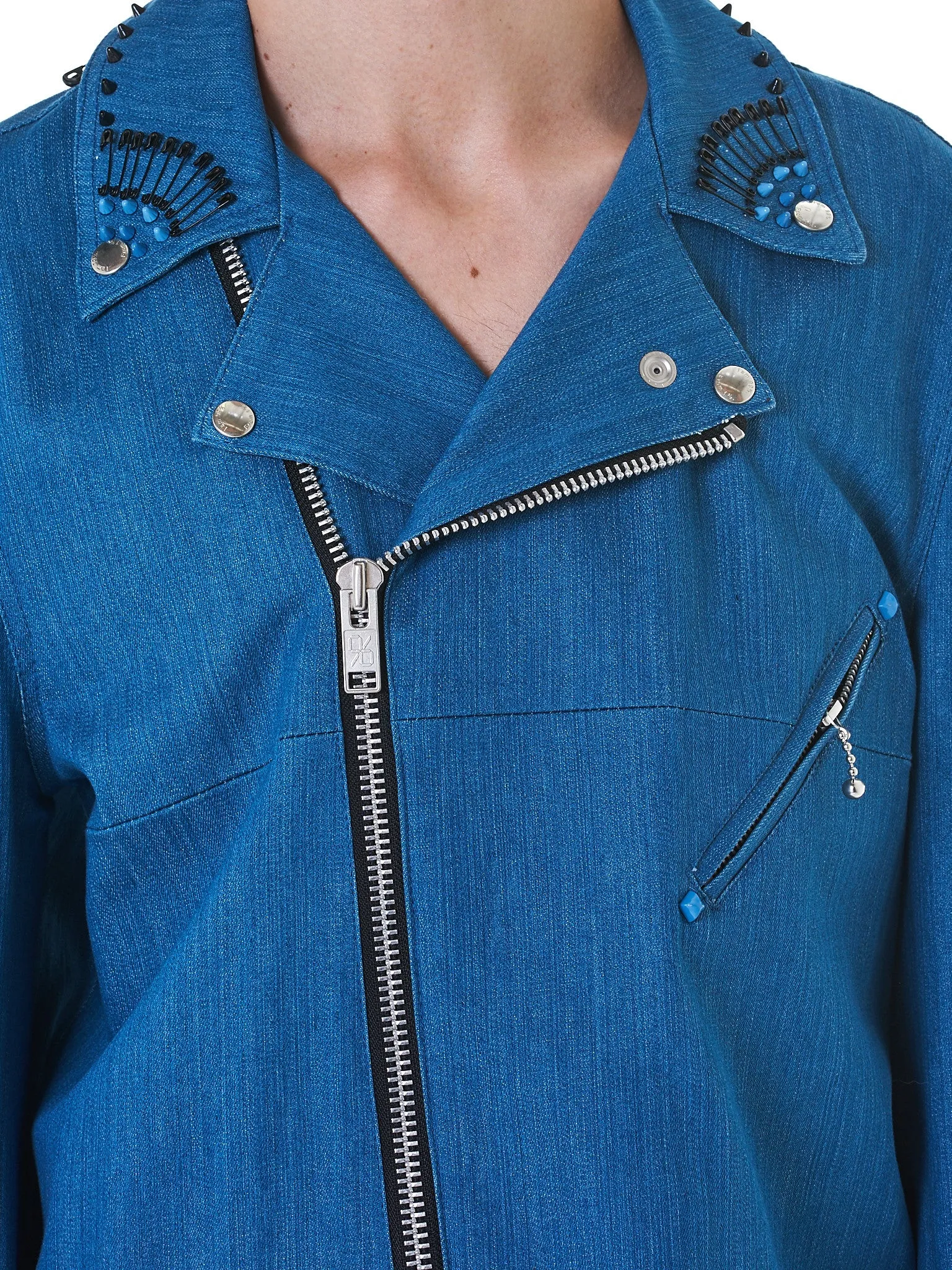 Black Hawaii Denim Biker (NN06-JK09-B BLUE) sold by lorenzo product image thumbnail 5