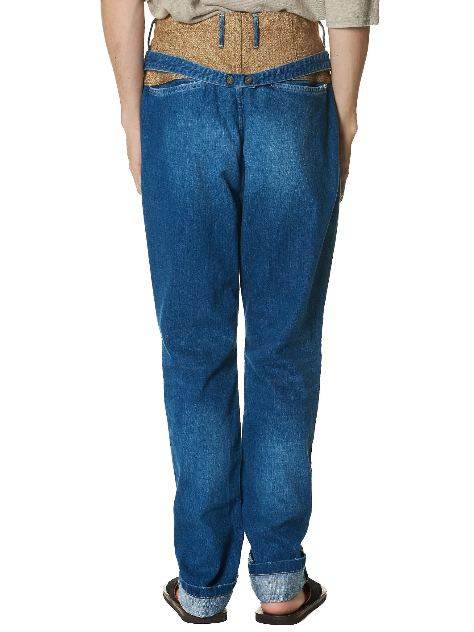 Buttoned Rise Denim Jeans (K1412LP54 INDIGO) sold by lorenzo product image thumbnail 3
