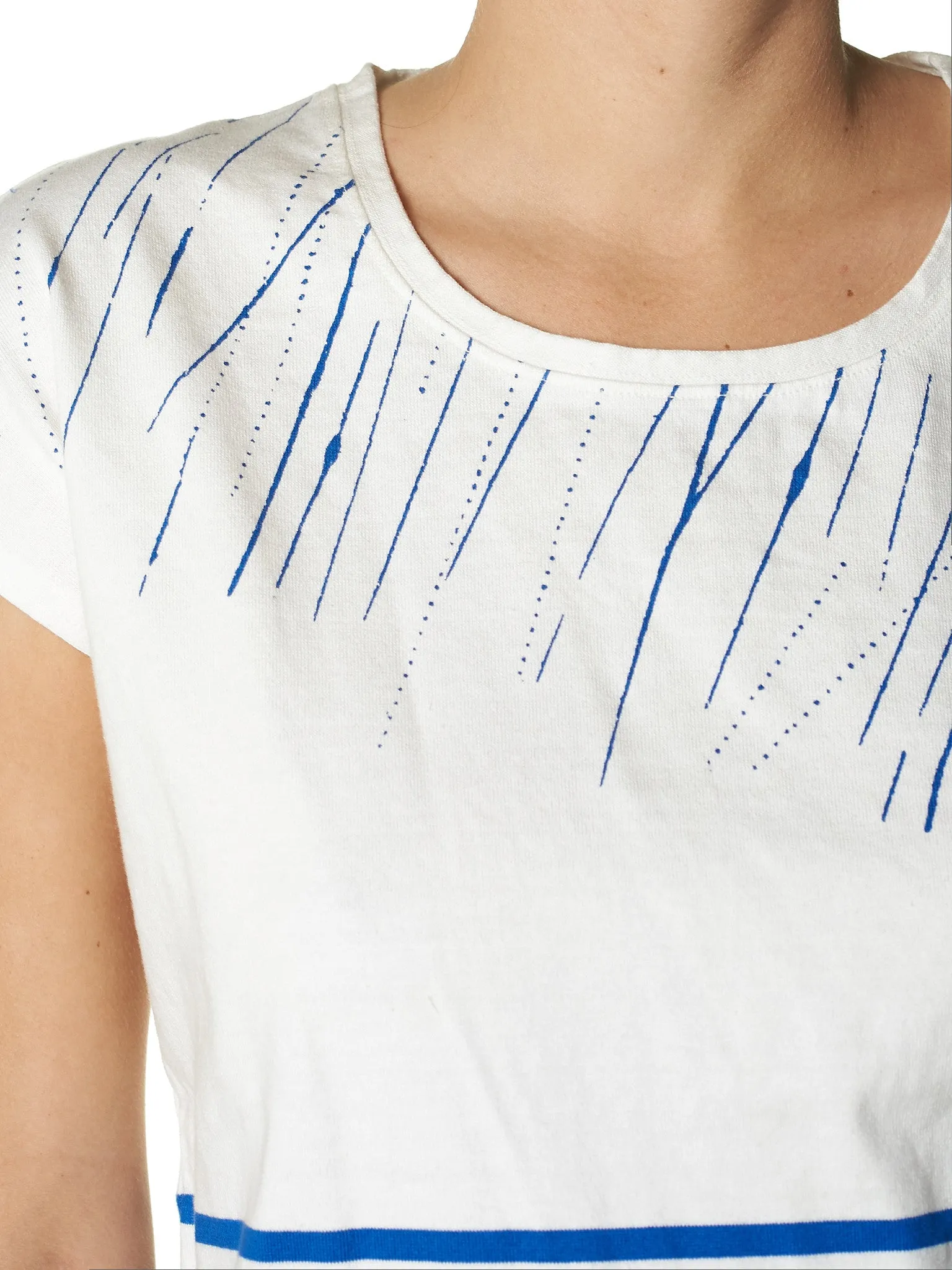 Striped Tee (K1505SC103 WHITE) sold by lorenzo product image thumbnail 4