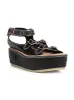Strappy Platform Sandal (KLS-1601 BLACK) sold by lorenzo