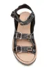 Strappy Platform Sandal (KLS-1601 BLACK) sold by lorenzo