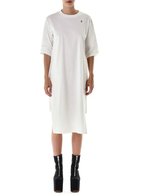 Embroidered T-Shirt Dress (73-1271-WHITE) sold by lorenzo
