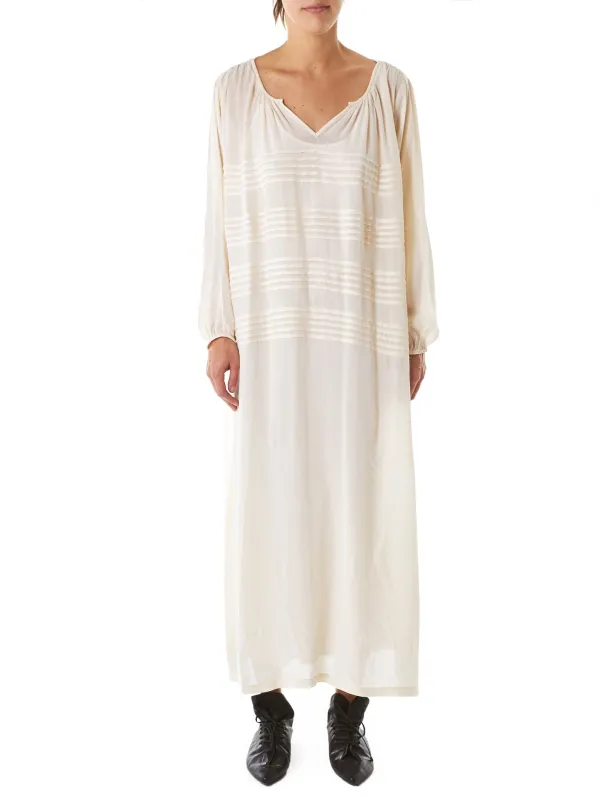 Stripe-Paneled Nightgown (DOUCEUR-IVORY) sold by lorenzo