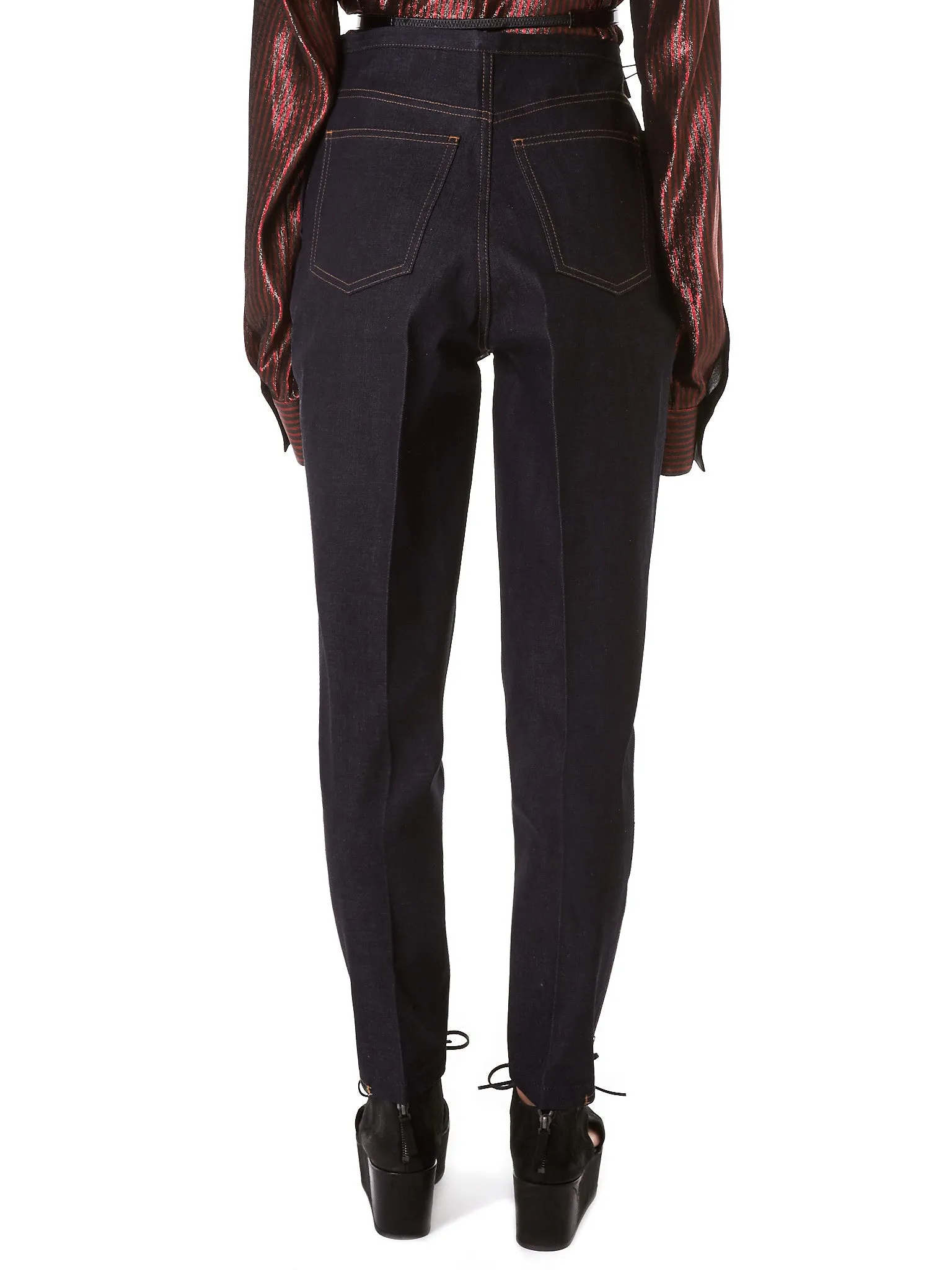 Suspended Belt Denim Jeans (TA71-FF072-NAVY) sold by lorenzo product image thumbnail 3