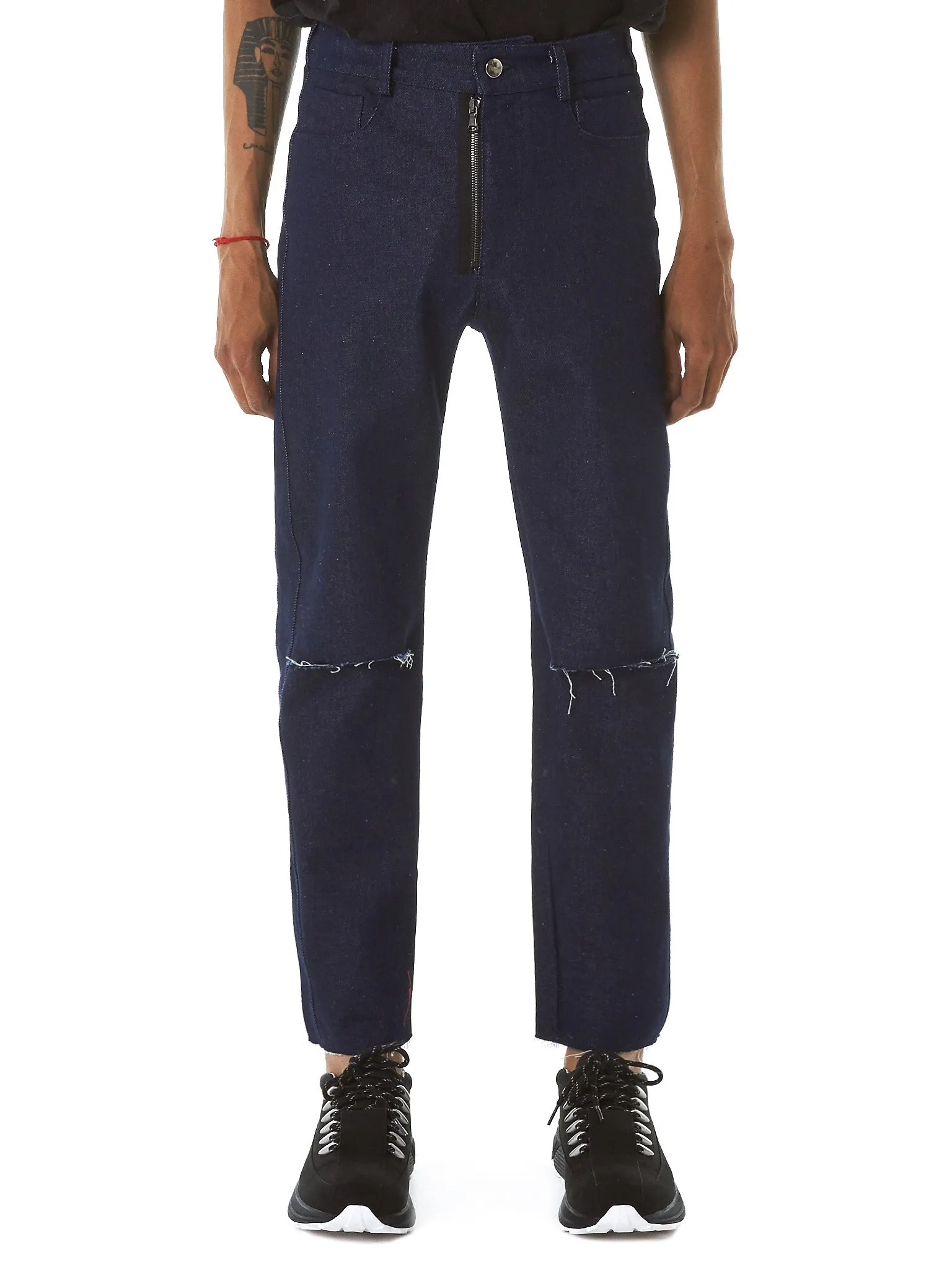 Distressed Denim Jeans (PAN33-DARKBLUE) sold by lorenzo