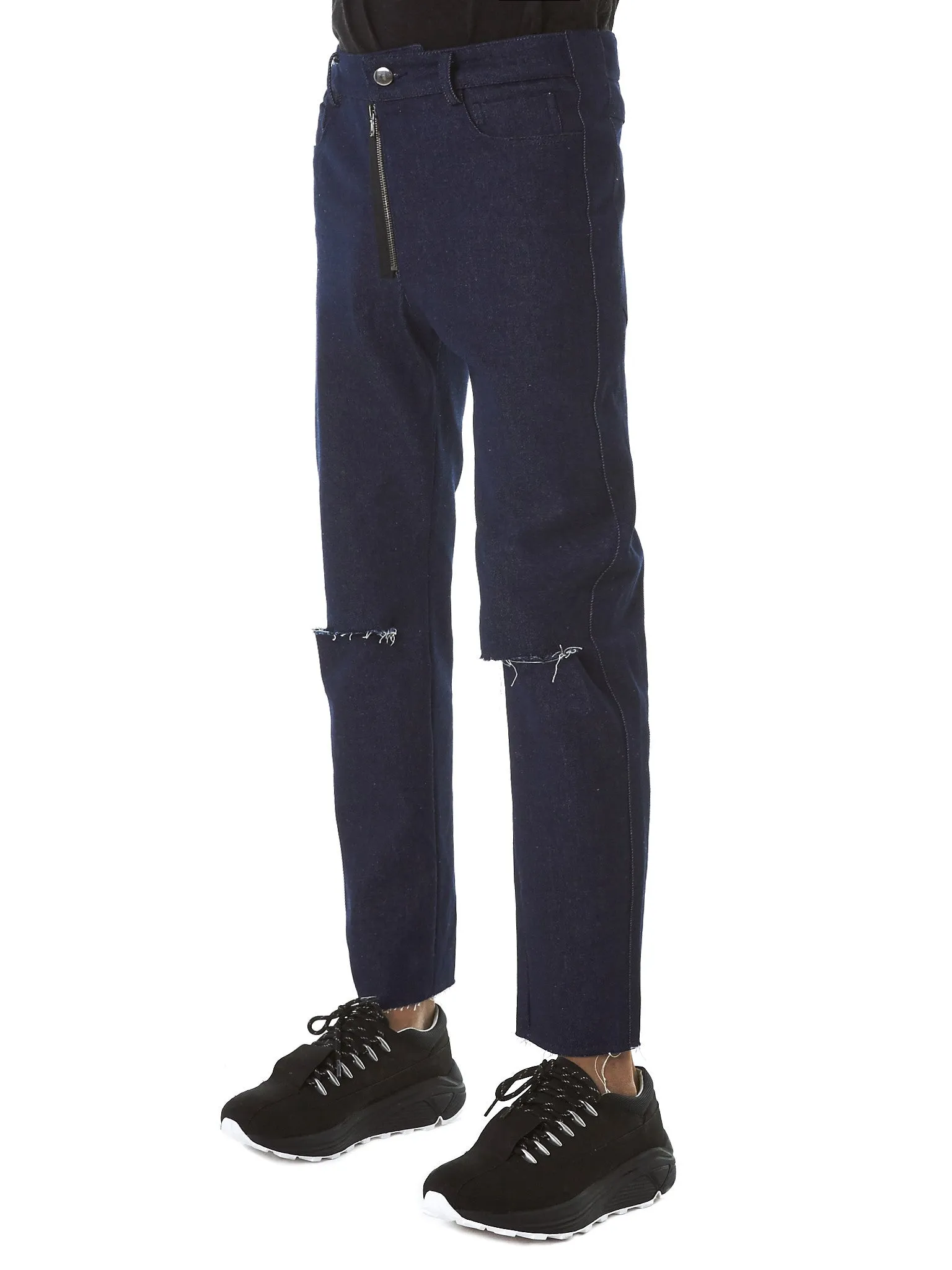 Distressed Denim Jeans (PAN33-DARKBLUE) sold by lorenzo product image thumbnail 2