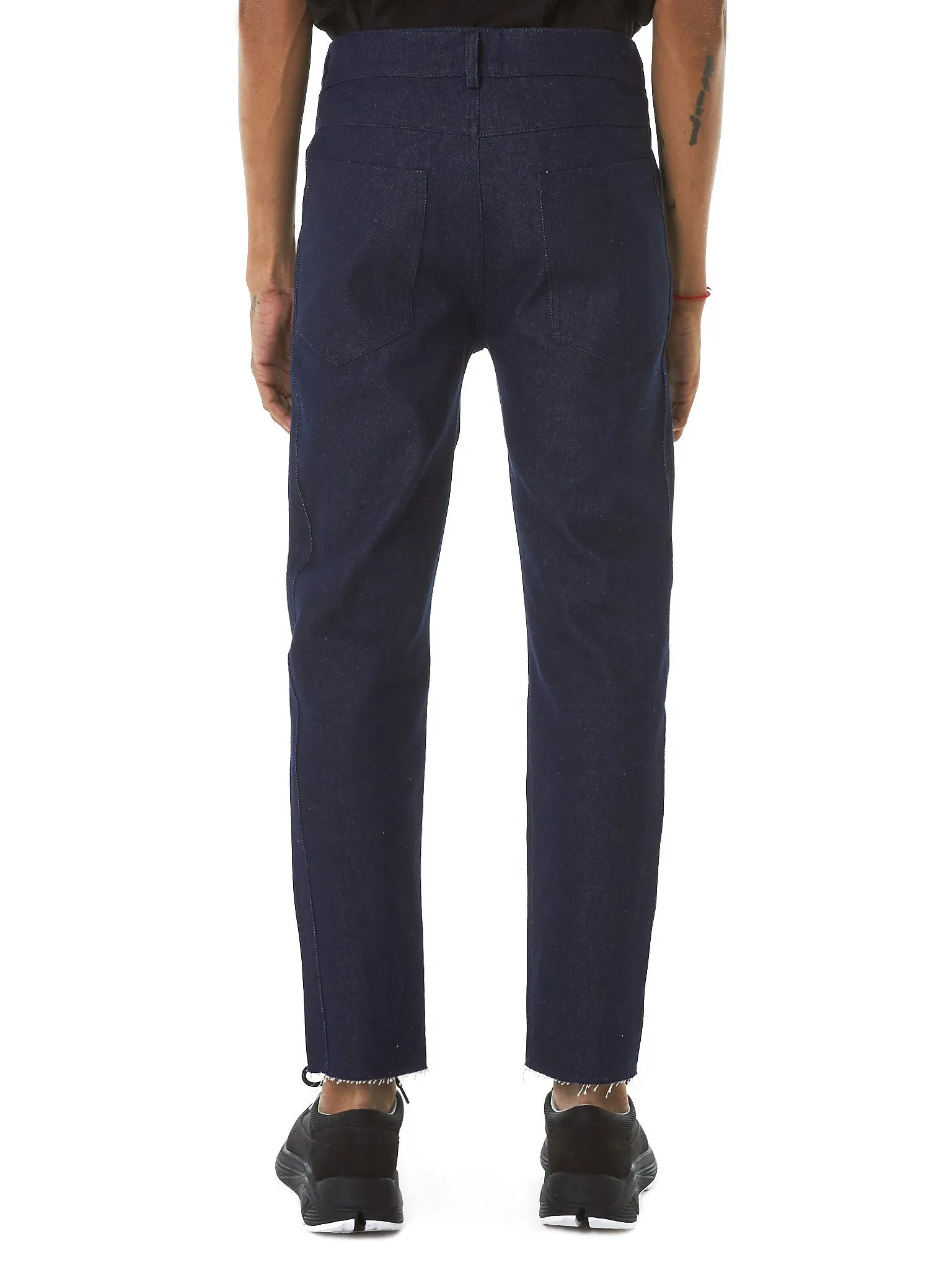 Distressed Denim Jeans (PAN33-DARKBLUE) sold by lorenzo product image thumbnail 3