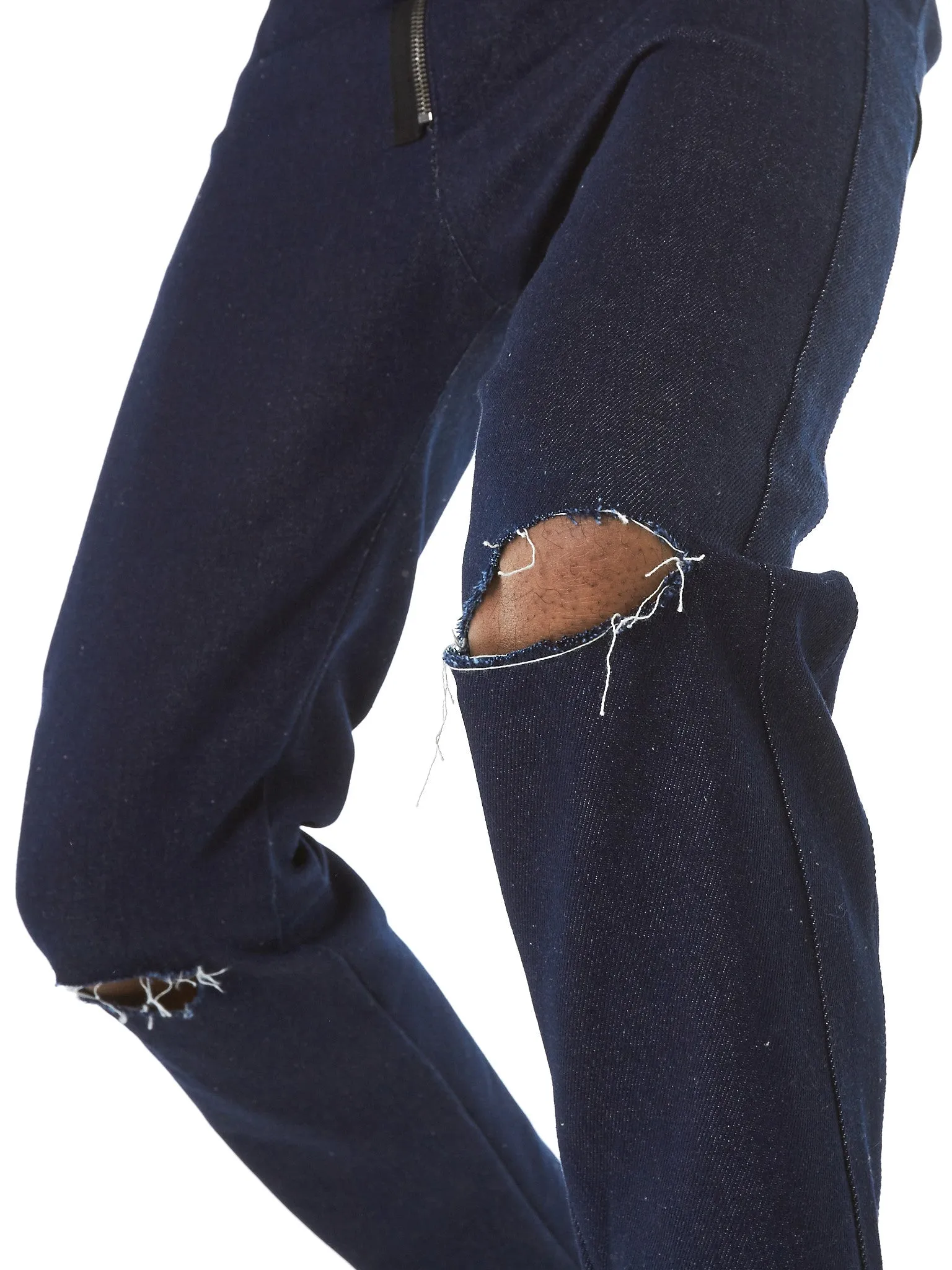 Distressed Denim Jeans (PAN33-DARKBLUE) sold by lorenzo product image thumbnail 5