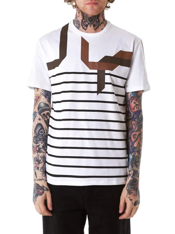 Striped Graphic Tee (BJT252-E578S-1788) sold by lorenzo