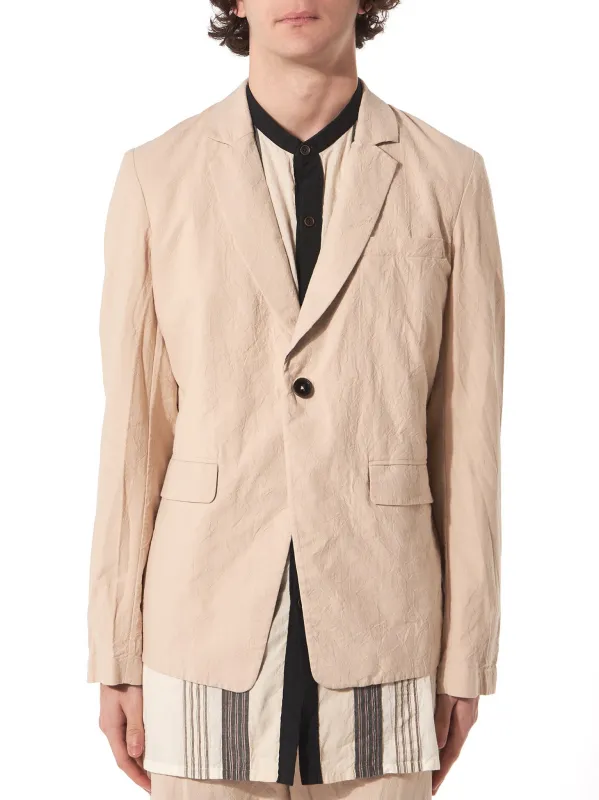 Cotton Blazer (S17J05 BEIGE) sold by lorenzo