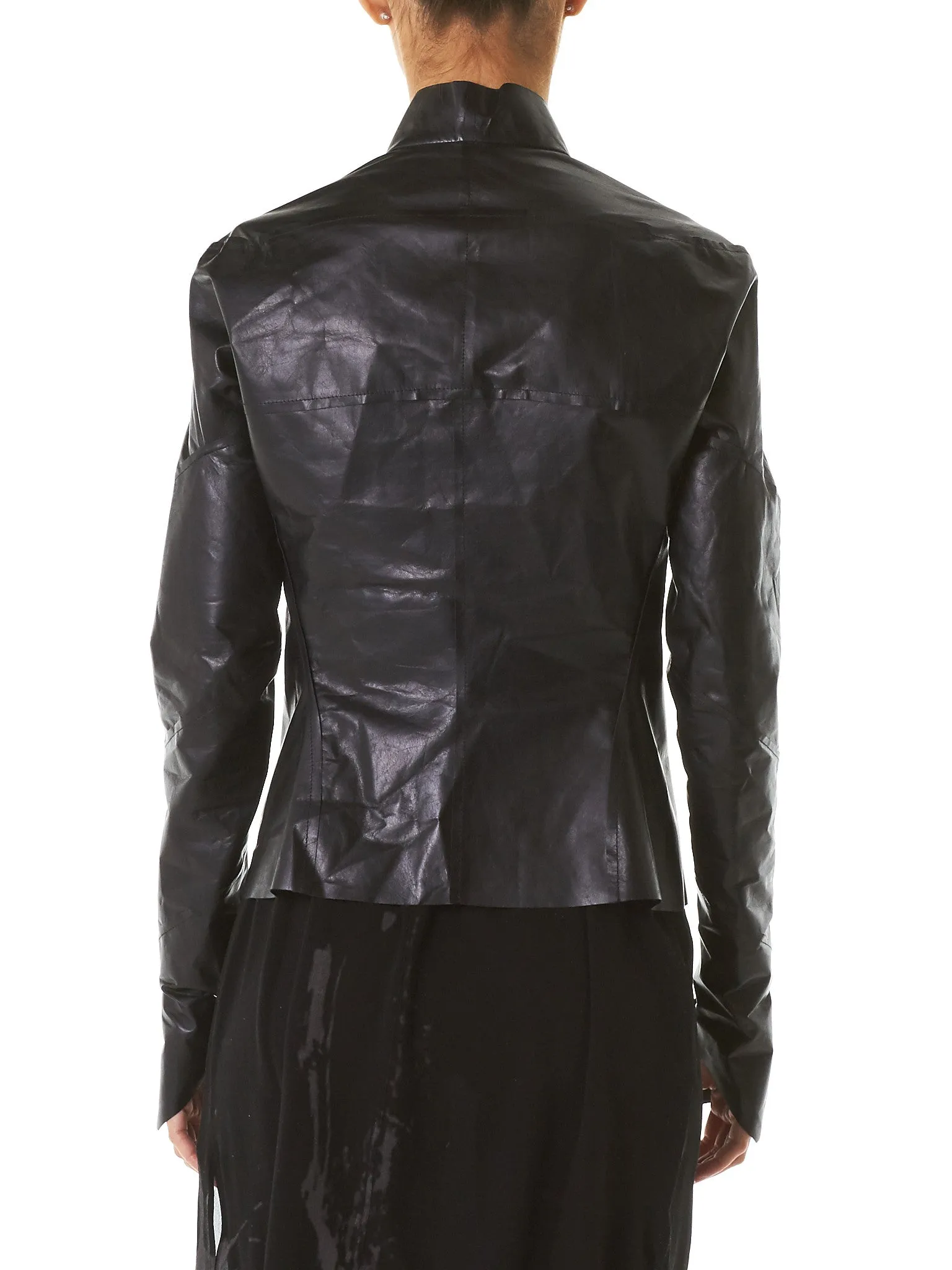 Polished Leather Jacket (JW170-NL-0-4-BLACK) sold by lorenzo product image thumbnail 3