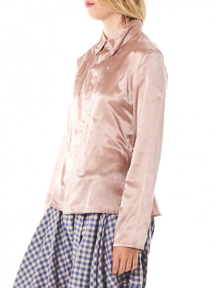 Buttoned 'Champagne' Blouse (BLF-1607 BLUSH) sold by lorenzo product image thumbnail 2
