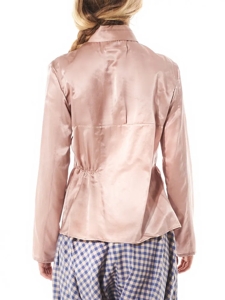 Buttoned 'Champagne' Blouse (BLF-1607 BLUSH) sold by lorenzo product image thumbnail 3