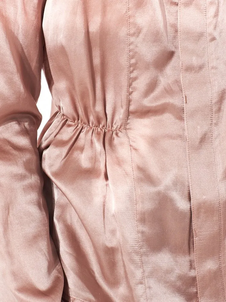 Buttoned 'Champagne' Blouse (BLF-1607 BLUSH) sold by lorenzo product image thumbnail 5