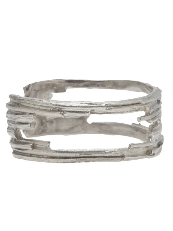 Sterling Silver Cut Out Cuff (W) (B-78 EDITION #3,4 SILVER) sold by lorenzo