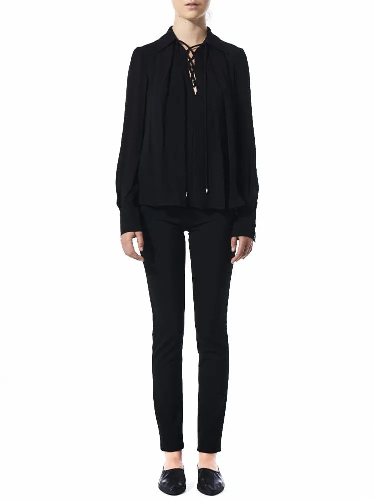 Lace-Up Front Top (P150 C52 999) sold by lorenzo product image thumbnail 2