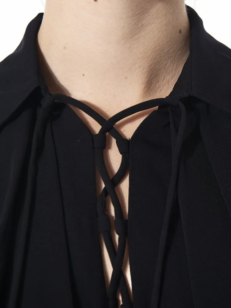 Lace-Up Front Top (P150 C52 999) sold by lorenzo product image thumbnail 5