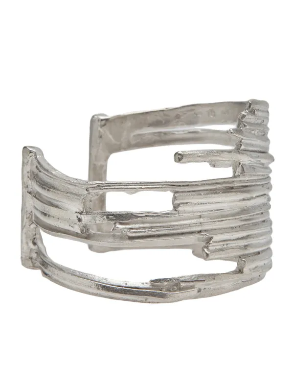 Sterling Silver Large Cut Out Cuff (B-96 EDITION #9,10 SILVER) sold by lorenzo