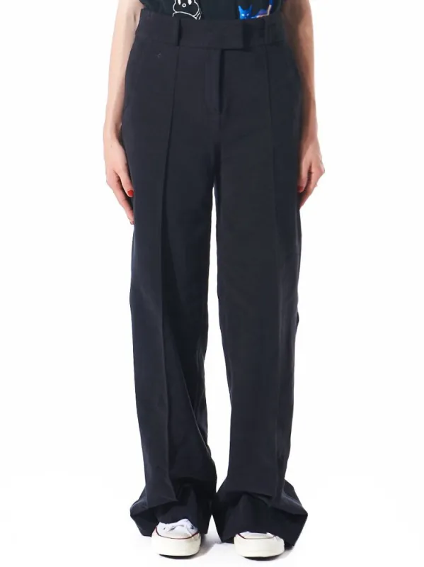 Casual French Terry Palazzo Trouser (FW16W-048 BLACK) sold by lorenzo