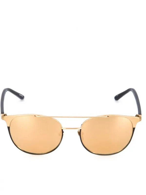 Yellow Gold / Acetate Sunglasses (LFL421C5SUN YG W/BLK RIM GOLD) sold by lorenzo
